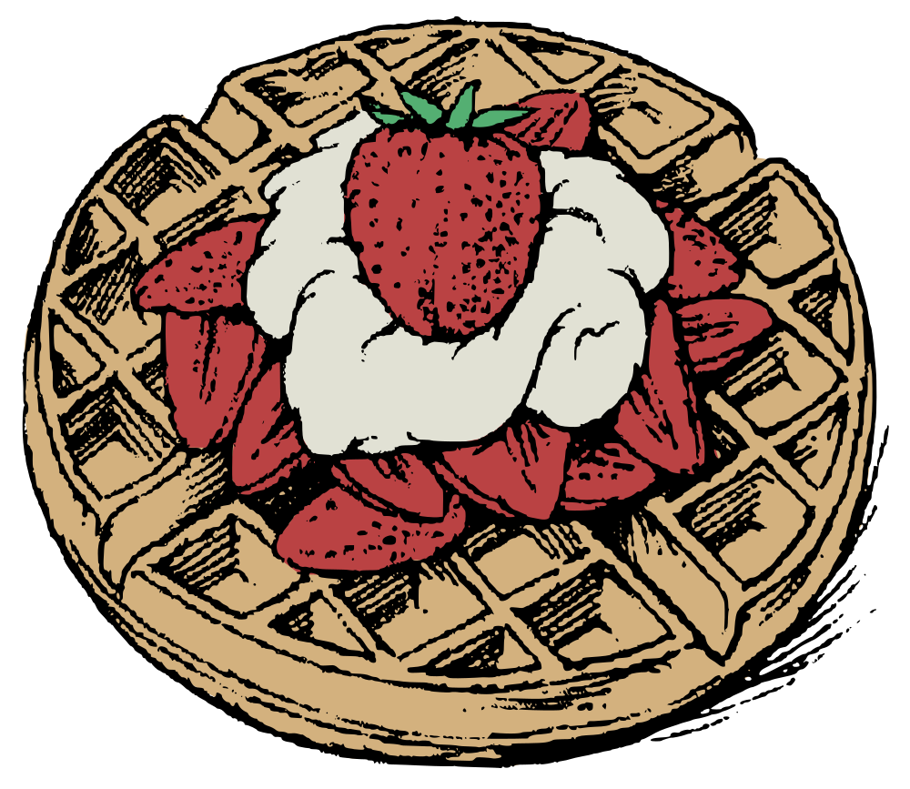 OnlineLabels Clip Art - Belgian Waffles - Colour